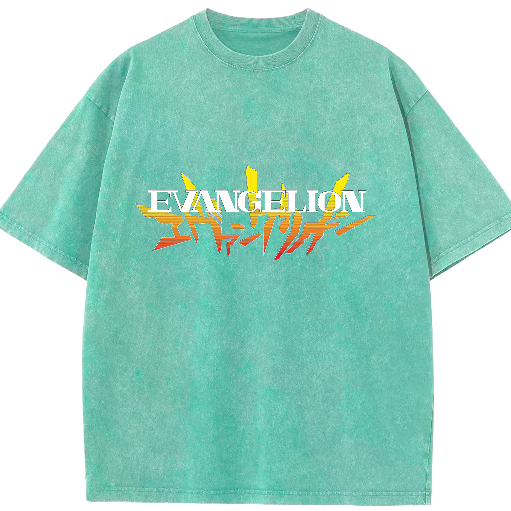 （画像用） EVA 新世紀エヴァンゲリオン 綿100% ヴィンテージ風 半袖Tシャツ（フロントプリント）